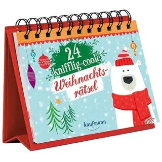 24 knifflig-coole Weihnachtsrätsel: Der Rätseladventskalender (Adventskalender für Erwachsene: Aufstell-Buch mit Rätseln)