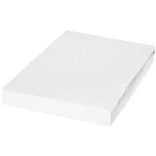 Topper-Spannbetttuch 5001 Jersey 180 x 200 - 200 x 220 cm weiß