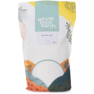 Wholefood Earth Feines Meersalz - GMO frei - Vegan - Milchfrei - Unraffiniert - 2 kg