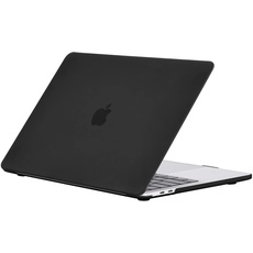 EooCoo Hülle kompatibel mit MacBook Pro 13 Zoll M2 M1 A2338 A2251 A2289 A2159 A1989 A1706, erschienen 2022-2017, Hartschalen-Schutzhülle aus mattem Kunststoff, Schwarz