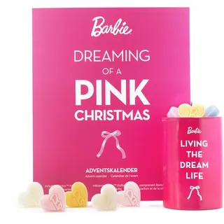Adventskalender BarbieTM Duftlampe , Pink , Naturmaterialen, Kunststoff, Textil , 22x27x14 cm , Dekoration, Weihnachtsdekoration