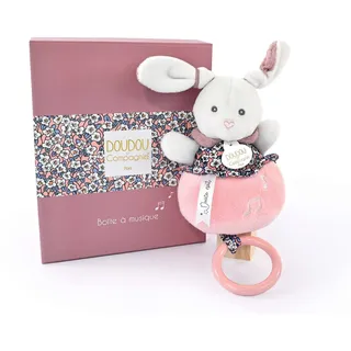 Doudou et Compagnie Spieluhr Hase 20 cm Rosa
