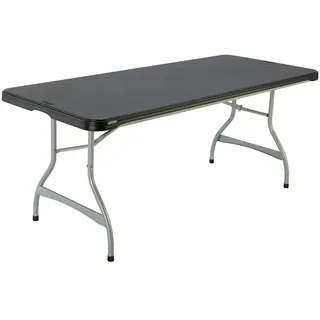 Lifetime 182x76x73.5 Cm Klappbarer Gartentisch - Black - One Size