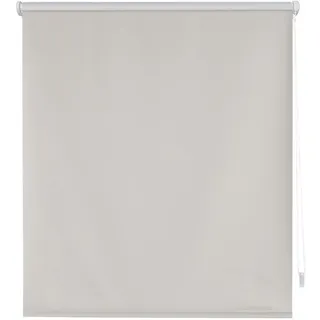 Decorblind Verdunkelungsrollo, glatt, ohne Werkzeug und ohne Bohren, Maße 62 x 180 cm (Breite x Länge), Stoff 59 x 175 cm, Silber, für Fenster