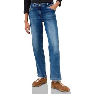 Cecil Wide Leg Jeans mid Blue Used wash 28