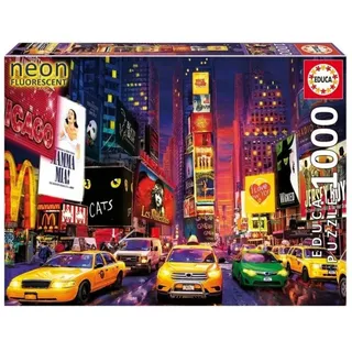 Educa Puzzle 9218499 - Neon Times Square New York (1000 Teile)