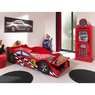 Vipack Spielbett Racer 70 x 140 cm MDF lackiert rot