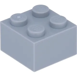 LEGO: 100x Stein 2x2 in hellem Grau