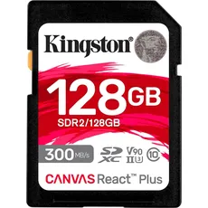 Bild von Canvas React Plus R300/W260 SDXC 128GB, UHS-II U3, Class 10 (SDR2/128GB)