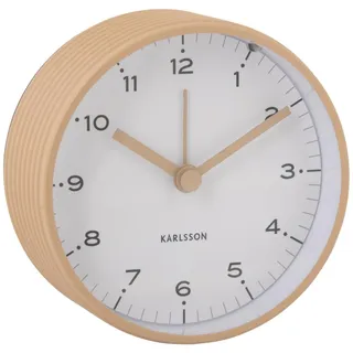 Karlsson Wecker Circus Rings - Braun - Ø9cm - Rund - Eisen - Wecker für Schlafzimmer