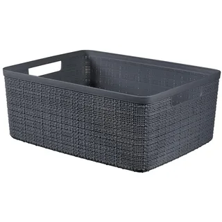 Curver Aufbewahrungskorb Juliet 12 l 6-tlg. dunkelgrau