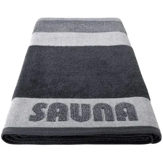 Dyckhoff Saunatuch Stripe 100 x 200 cm silber