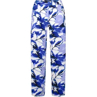 Schlupfhose BETTY BARCLAY "Schlupfhose mit Eingrifftaschen", Damen, Gr. 48, EURO, weiß (weiß, blau), Obermaterial: 95% Polyester PES. 5% Elasthan EL., Hosen Schlupfhose