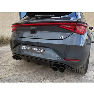 Motordrome Heckschürzenansatz (Diffusor) kompatibel mit Seat Leon IV (KL1) FR 2020- (ABS)