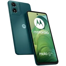 Motorola Mobility Moto g04s Smartphone (6,6"-HD+-Display, 50-MP-Kamera, 4/64 GB, 5000 mAh, Android 14) Sea Green, inkl. Schutzcover + Handyhalterung [Exklusiv bei Amazon]