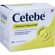 Bild Vitamin C retard 500 mg Kapseln 180 St.