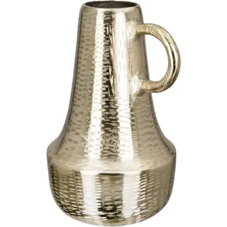 Gilde »Lola, in Krugform, Dekovase« Vase aus Aluminium, mit geritzter Oberflächenstruktur, Höhe ca. 30 cm,