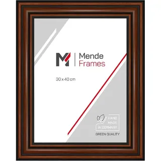 MendeFrames Fotorahmen H017, Nussbaum, 20x20 cm, mit Antireflexionsglas - Braun