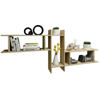 VCM Wandregal Sirola Maxi 188 x 20 x 80 cm Sonoma Eiche