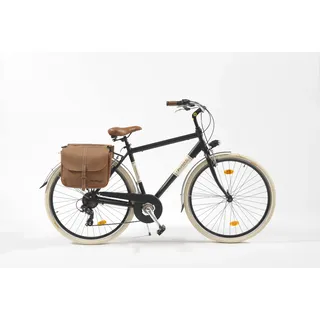 Cityfahrrad 28 Zoll 615 Man Schwarz - Schwarz