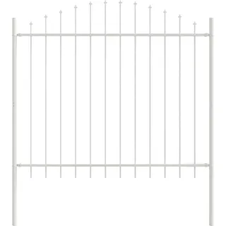 Gartenzaun Woerden Weiß 170 x 165 cm Pulverbeschichteter Stahl - Weiß