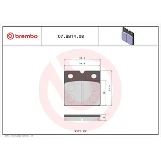 brembo s.p.a. BREMBO Street Carbon Keramik Bremsbeläge - 07BB1408