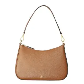 Lauren Ralph Lauren für Damen. 431883768007 Danni mittelgroße Ledertasche mit brauner Querzeichnung (OSFA), Lässig