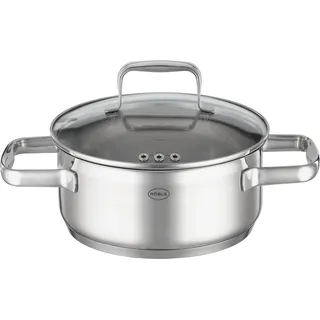 Rösle CHARM Edelstahl Bratentopf mit Deckel Ø20cm - Silber