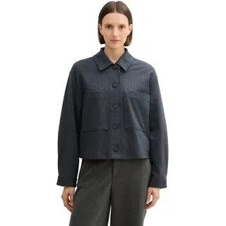 Tom Tailor Damen Herringbone Jacke mit Brusttaschen, 36608 - Classic Heringbone Strucutre, XS