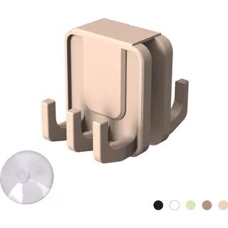 INF Silikon-Duschtürhaken, über Tür hängende Haken für Badezimmer Khaki - Grün