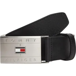 Tommy Hilfiger Herren Th Flag Plaque Belt Am0am14322 Fester Gürtel (1er Pack)