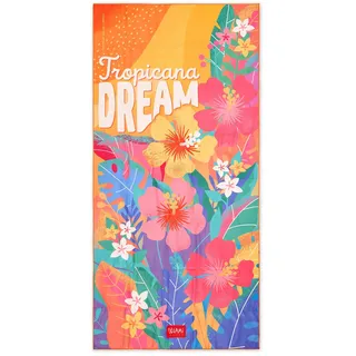Legami Leichtes Strandtuch 85 x 180 cm orange