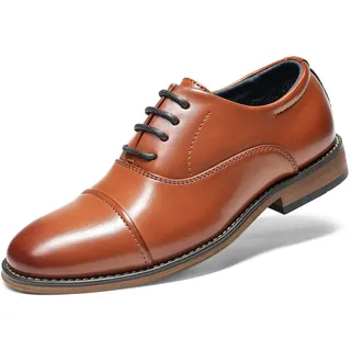 Bruno Marc SchnüRhalbschuhe Jungen Anzugschuhe,Braun,26
