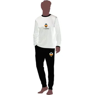 Cd Castellon Langarm-pyjama - White / Black - XL
