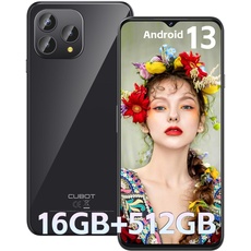 CUBOT P80 512GB Handy - Android 13 Smartphone, 16GB+512GB/1TB, 6,58" FHD+, 48MP Kamera Smartphone ohne vertrag, 5200mAh, Dual SIM 4G Handy, MediaTek MT8788/Octa Core/Fingerabdruck/NFC/OTG/GPS