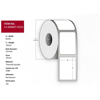 CAPTURE Capture, Label 51 x 25mm, Core 25mm