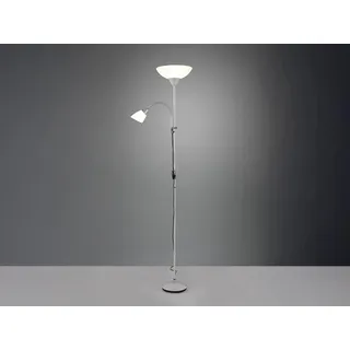 Großer LED Deckenfluter mit Leselampe, Designklassiker Stehlampe Wohnzimmer