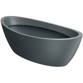 Blumentopf Aria, oval, Granit, 60 x 28 x 20 cm