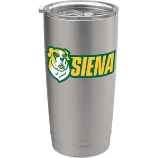 Siena College Saints St. Bernard New Horizontal Logo Doppelwandiger Edelstahl-Thermobecher