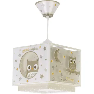 Dalber kinderlampe Pendelleuchte Hängelampe Eule Tiere Good Night, Beige