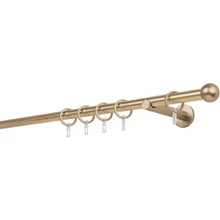 MYDECO Vorhangstange Ball 1-läufig Ø 20 mm 180 cm Grau