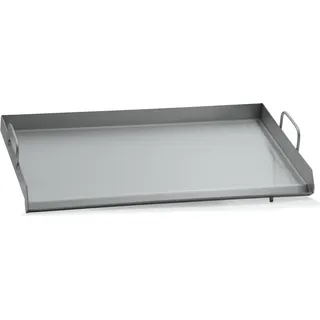 BBQ-Toro Edelstahl Grillplatte für Gas Grilltisch | 79 x 45 x 13 cm | Plancha