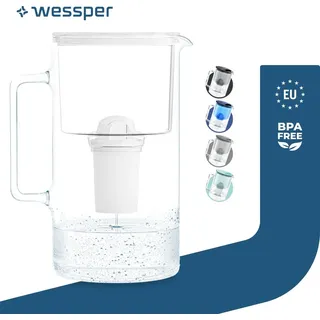 Wessper Wasserfilterkanne Weiß 3 L