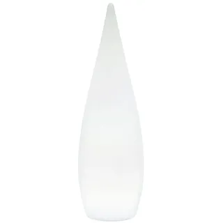 Trio Außenstandleuchte Kunststoff 80 cm inkl. 3 Watt Farbwechsel LED, Fernbedienung, weiß
