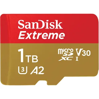 SanDisk Extreme microSDXC UHS-I U3 A2 V30 + SD-Adapter 1 TB