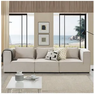 Juskys Modulares Sofa Domas M - 3 Sitzer - Beige