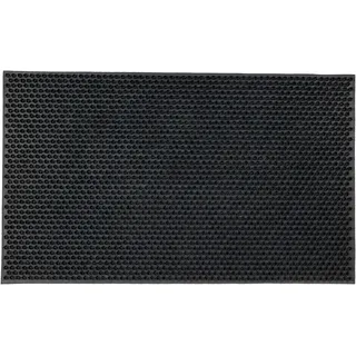 ASTRA Fußmatte »Scrub Mat« rechteckig 11 mm Höhe Schmutzfangmatte, Türmatte, wasserabweisend, In und Outdoor, schwarz