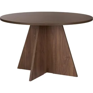 Esstisch "Virella" aus Holz – 120 x 120 x 75 cm – Nussbaum