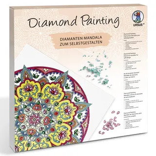Ursus Diamond Painting Mandala Set 3 Bastelset 1 Leinwand 30 x 30 x 1,5 cm