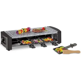 Küchenprofi Raclett HOT STONE 8 Personen - Schwarz